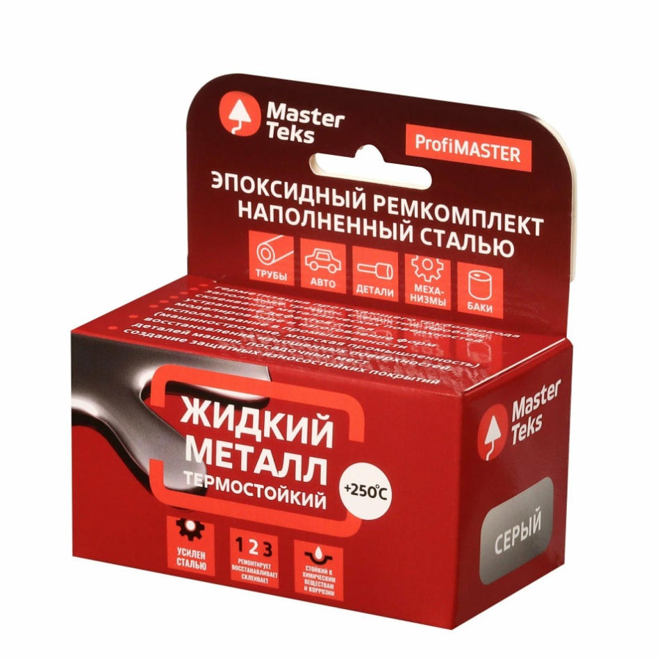 Ремкомплект MasterTeks PM эпоксидный двухкомпонентный жидкий металл термостойкий 0,16 серый
Ремкомплект MasterTeks PM эпоксидный двухкомпонентный жидкий металл термостойкий 0,16 серый