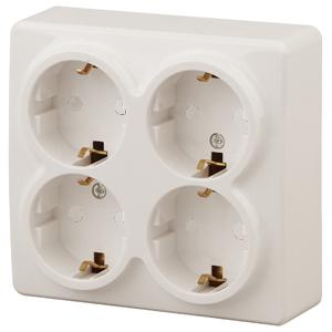 Розетка Эра Эксперт 4х2P+E Schuko со шторками, 11-2211-02 16АХ-250В, ОУ, сл.кость (8)
Розетка Эра Эксперт 4х2P+E Schuko со шторками, 11-2211-02 16АХ-250В, ОУ, сл.кость (8)