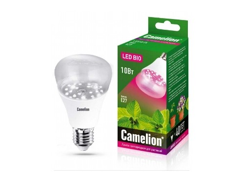 Лампа светодиодная Camelion LED10-PL-BIO-E27 для растений 10Вт 172-265В