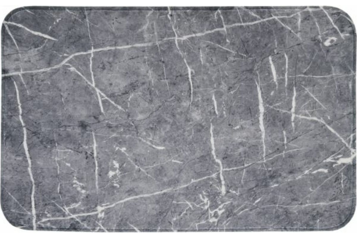 

Коврик для ванной MARBLE 50х80см, тёмно-серый, полиэстер BSM-MARBLE-DGR