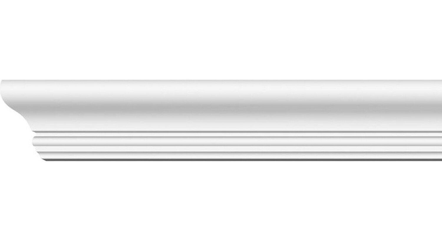 Плинтус потолочный экструзионный Формат диагональ 60мм 2м арт.06013Е  для натяжного потолка