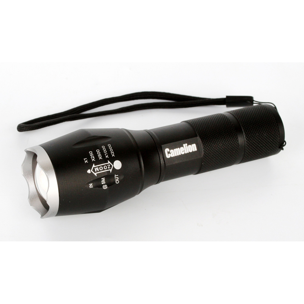 

Фонарь светодиодный Camelion LED5136 ZOOM, черный, 5 режимов