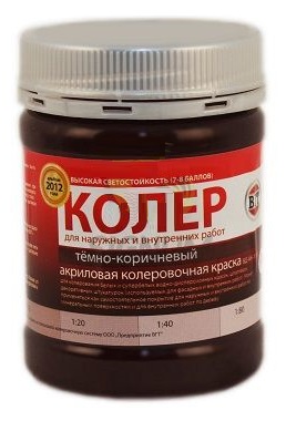 

Паста колеровочная высококонцентрированная темно-коричневая, 0,15 кг