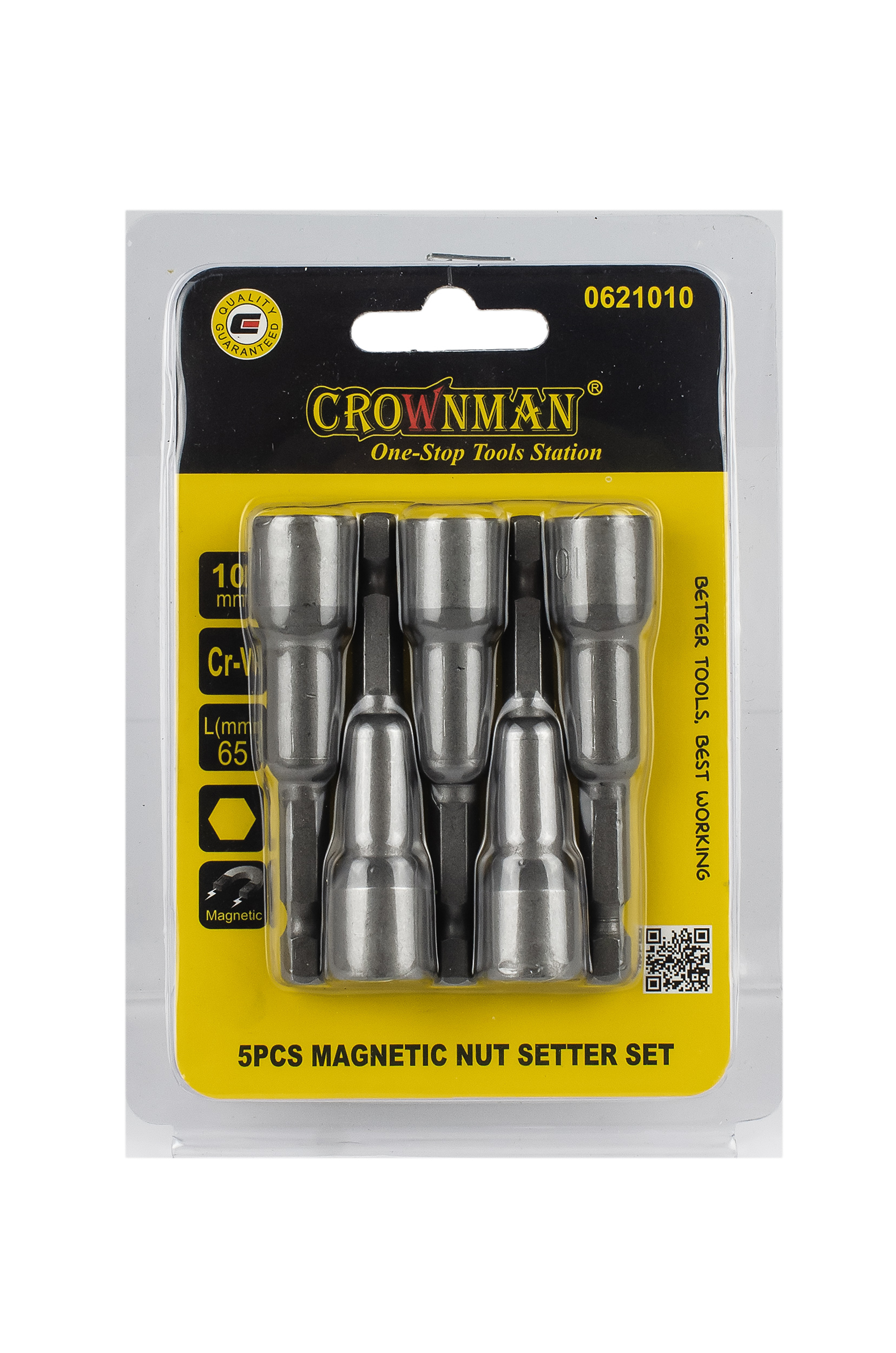 

Набор головок хв. под биту 10 мм CROWNMAN , Арт. 0621010 10mm