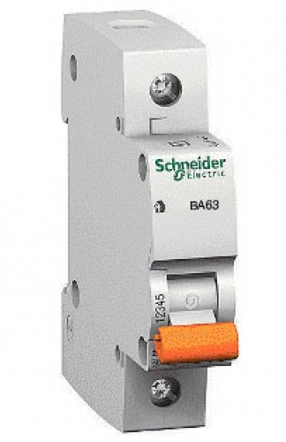 

Выключатель автоматический Schneider ВА63 1 П 63А С 4,5 кА