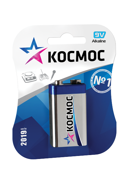 

Элемент питания Космос 6LR61 1*BL 1шт