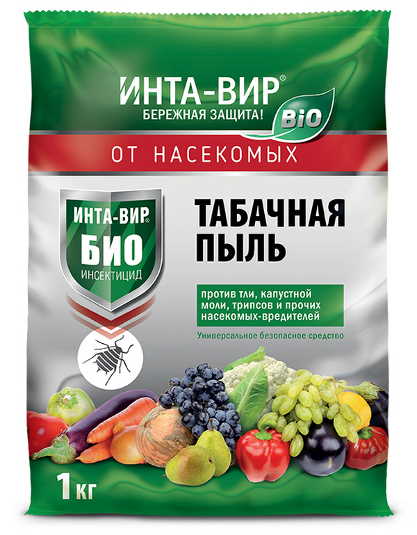 

Средство биологическое Инта-Вир Табачная пыль для борьбы с вредителями 3 л