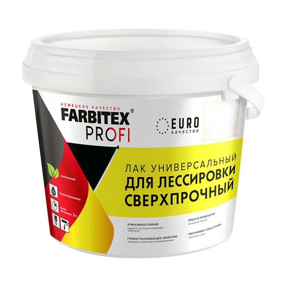 

Лак для лессировки универсальный сверхпрочный 0,9 л FARBITEX PROFI