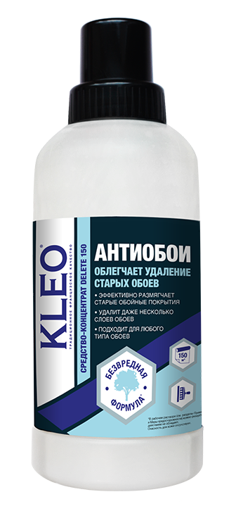 

Средство для снятия обоев Kleo Delete 150 м2, 0,5 л