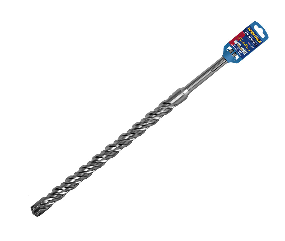 

Бур SDS-max Практика 32х540 мм, Квадро, серия Эксперт, по бетону