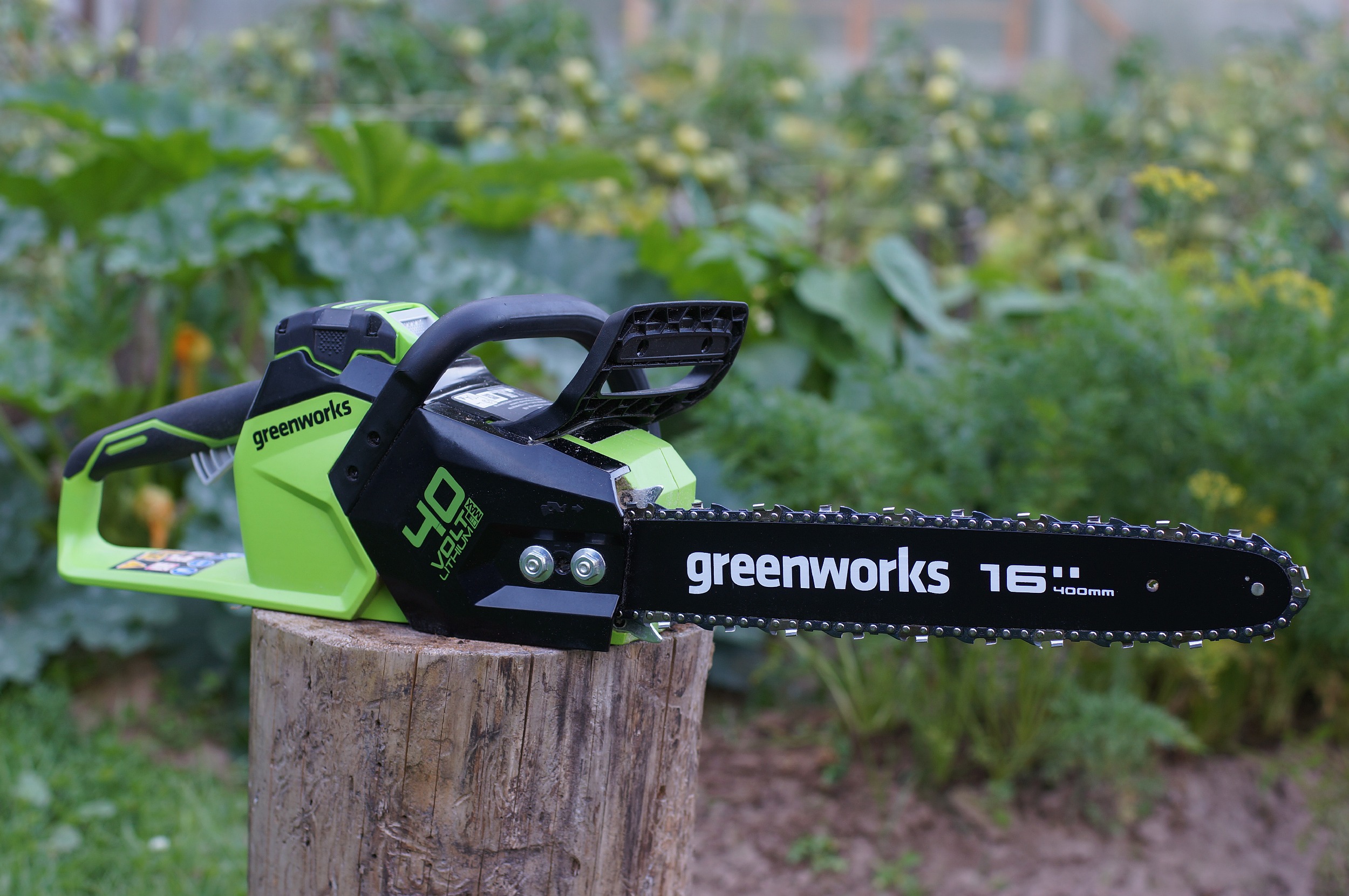 Пила цепная аккумуляторная GreenWorks GD40CS18 40V, 40 см, без АКБ и ЗУ