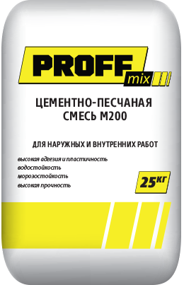 

Сухая смесь М 200 PROFMIX (25 кг)