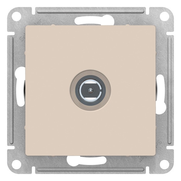 

Розетка телевизионная TV AtlasDesign коннектор механизм, бежевый