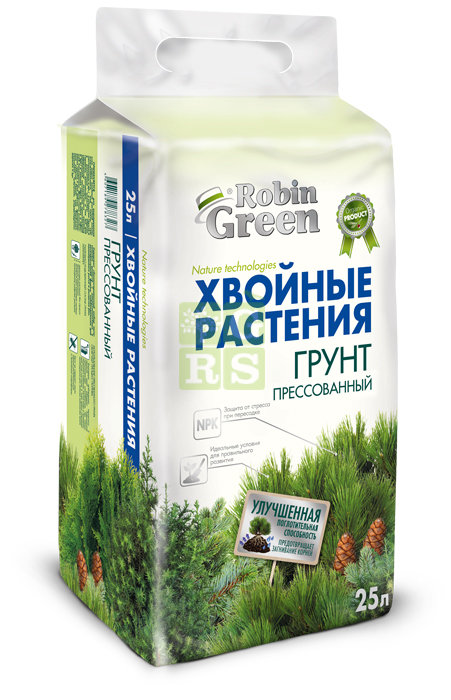 

Грунт Robin Green Хвойные растения, брикетированный 25 л