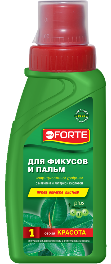 

Удобрение комплексное Bona Forte для фикусов и пальм 285 мл