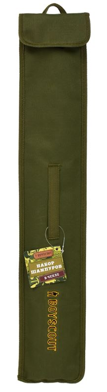 BOYSCOUT   Набор плоских шампуров 60 см 6 шт в чехле / 12