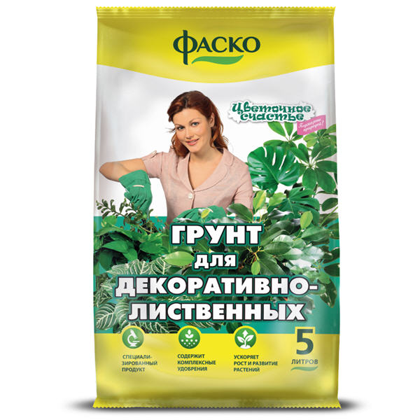 

Почвогрунт Фаско Декоративно-лиственные универсальный 5 л
