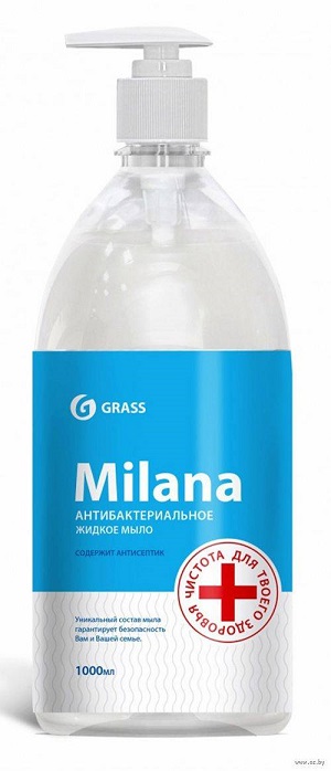 Крем-мыло жидкое Grass Milana «Антибактериальное», 1л