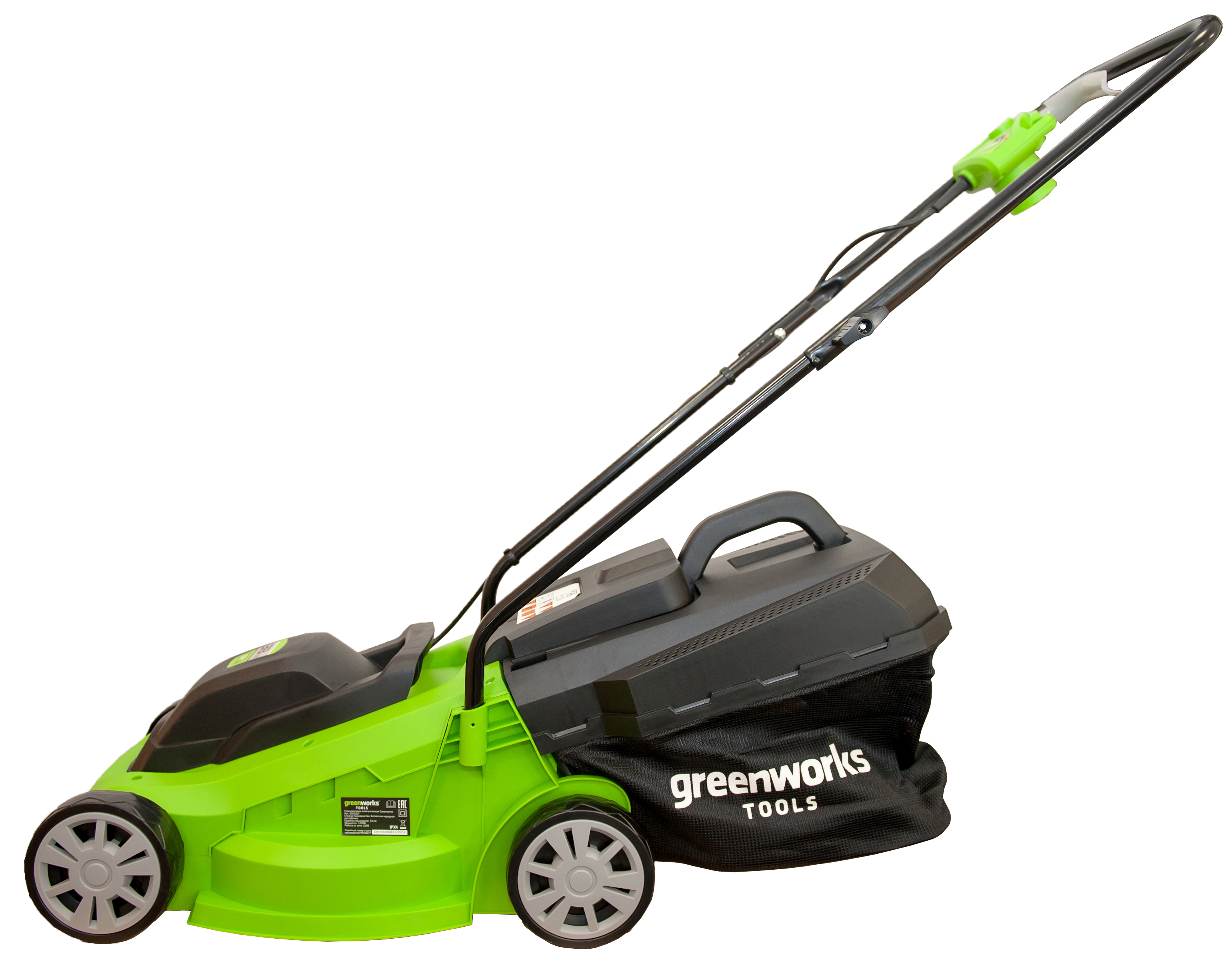 Газонокосилка электрическая GreenWorks GLM1232 1200 Вт