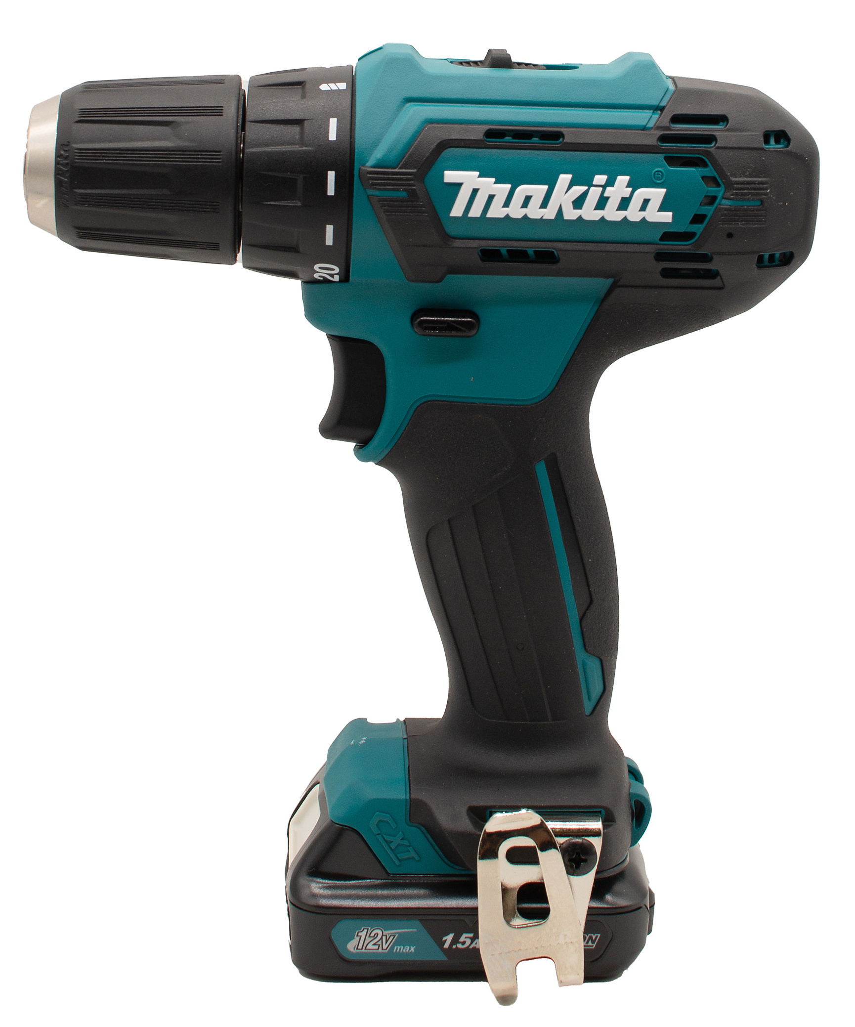 Дрель акк. Makita DF333DWYE4 12В, 10мм, 2х1,5Aч