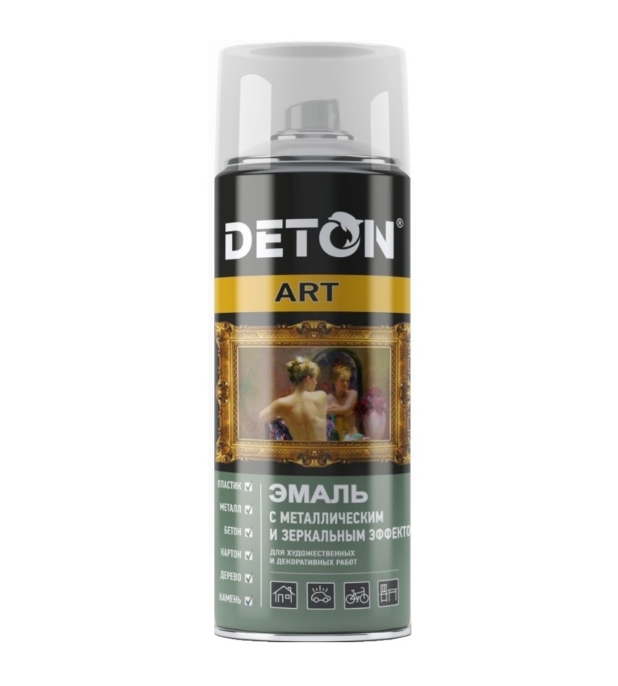

Эмаль аэрозольная медь-хром "DETON ART", 520 мл