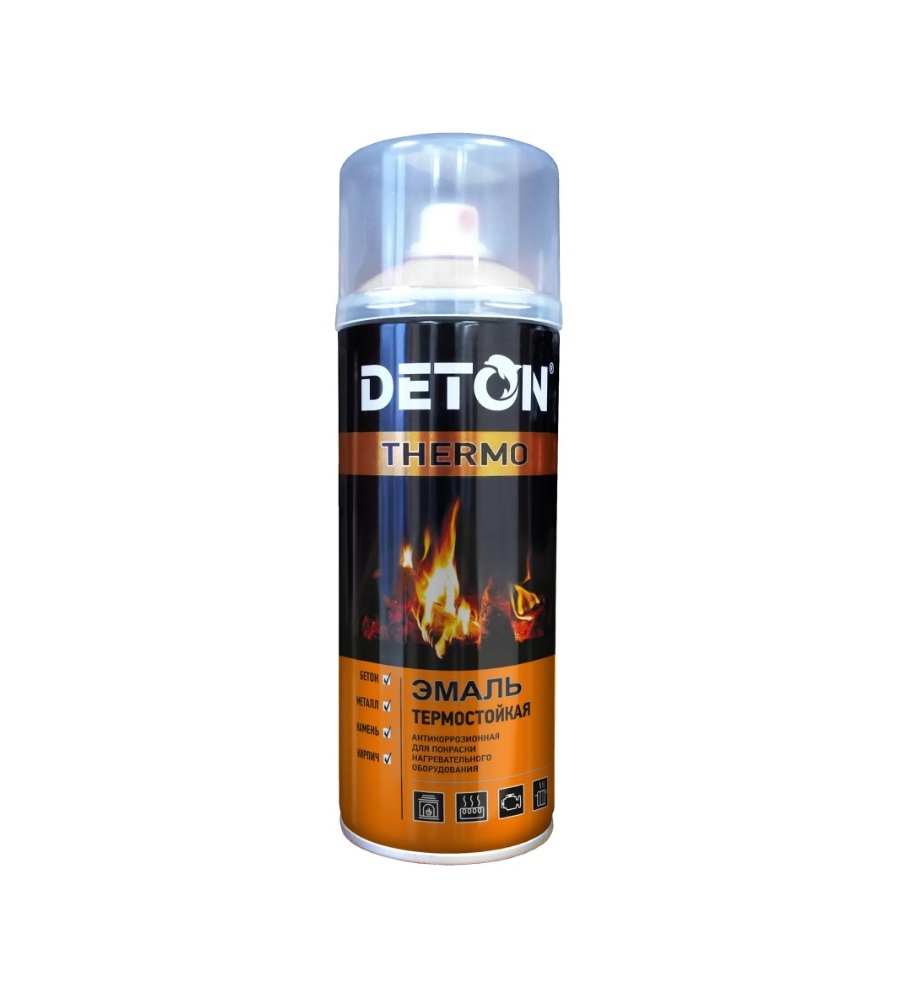 

Эмаль термостойкая белая "DETON THERMO" аэрозоль 520 мл