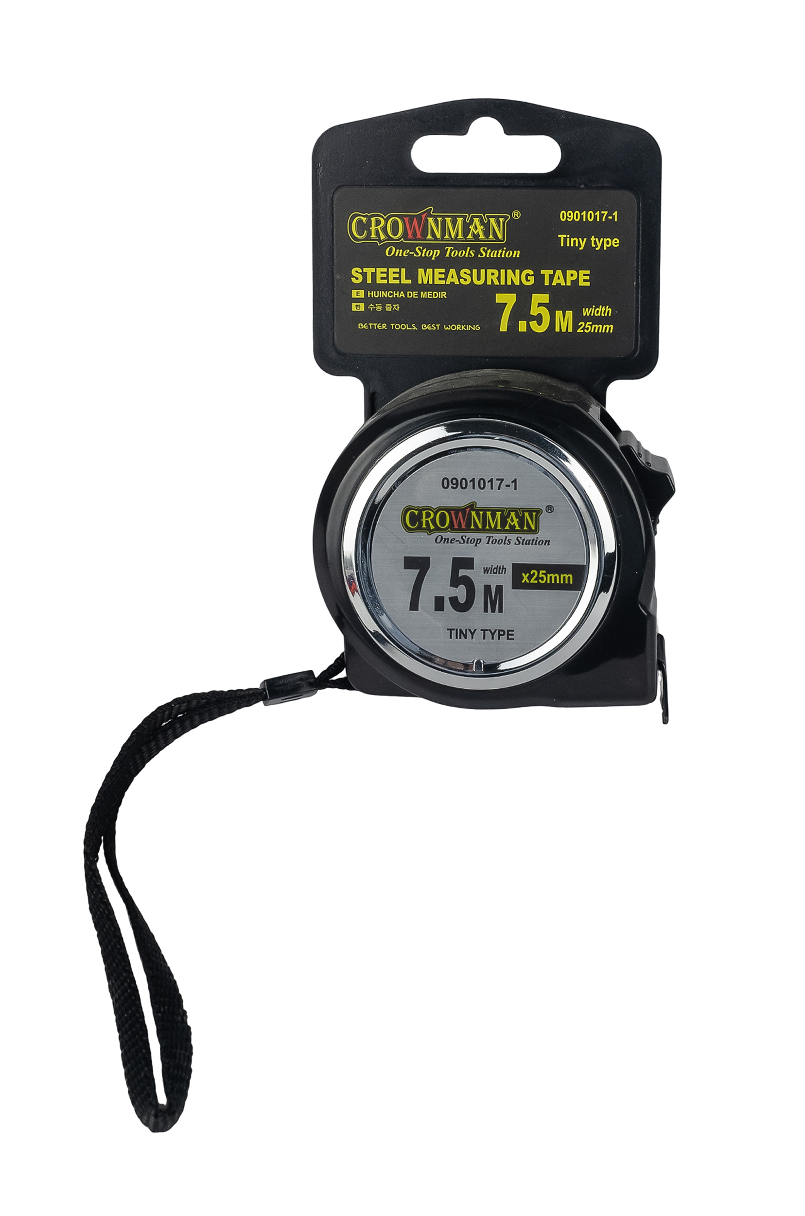 

Рулетка CROWNMAN 7,5m*25mm , Арт. 0901017-1