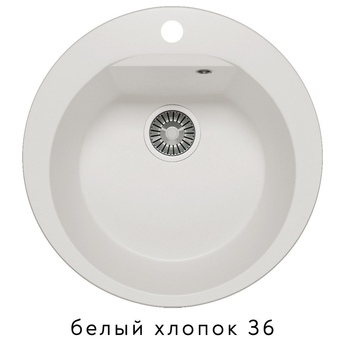 

Мойка кухонная POLYGRAN Atol-520 Белый хлопок № 36