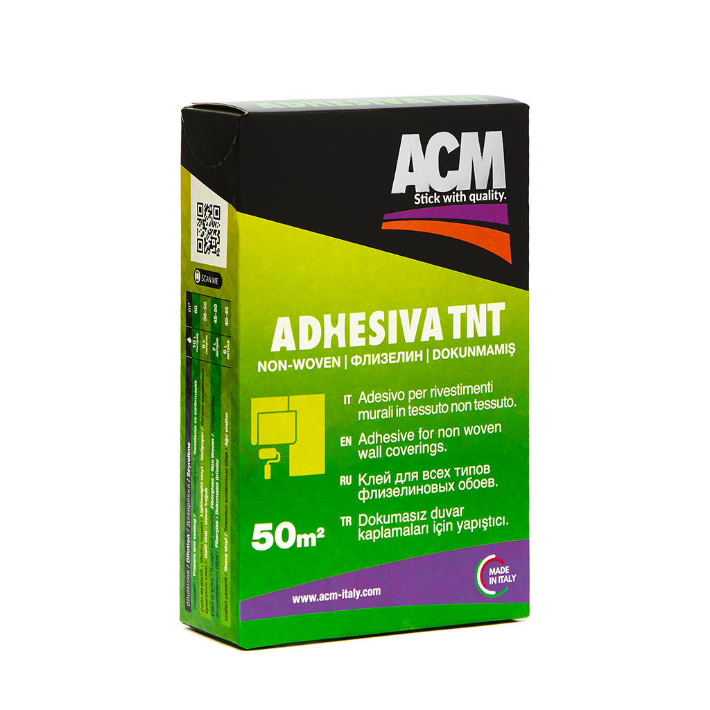 

Клей АСМ для флизелиновых обоев Adhesiva TNT, 250гр, 50 кв.м.