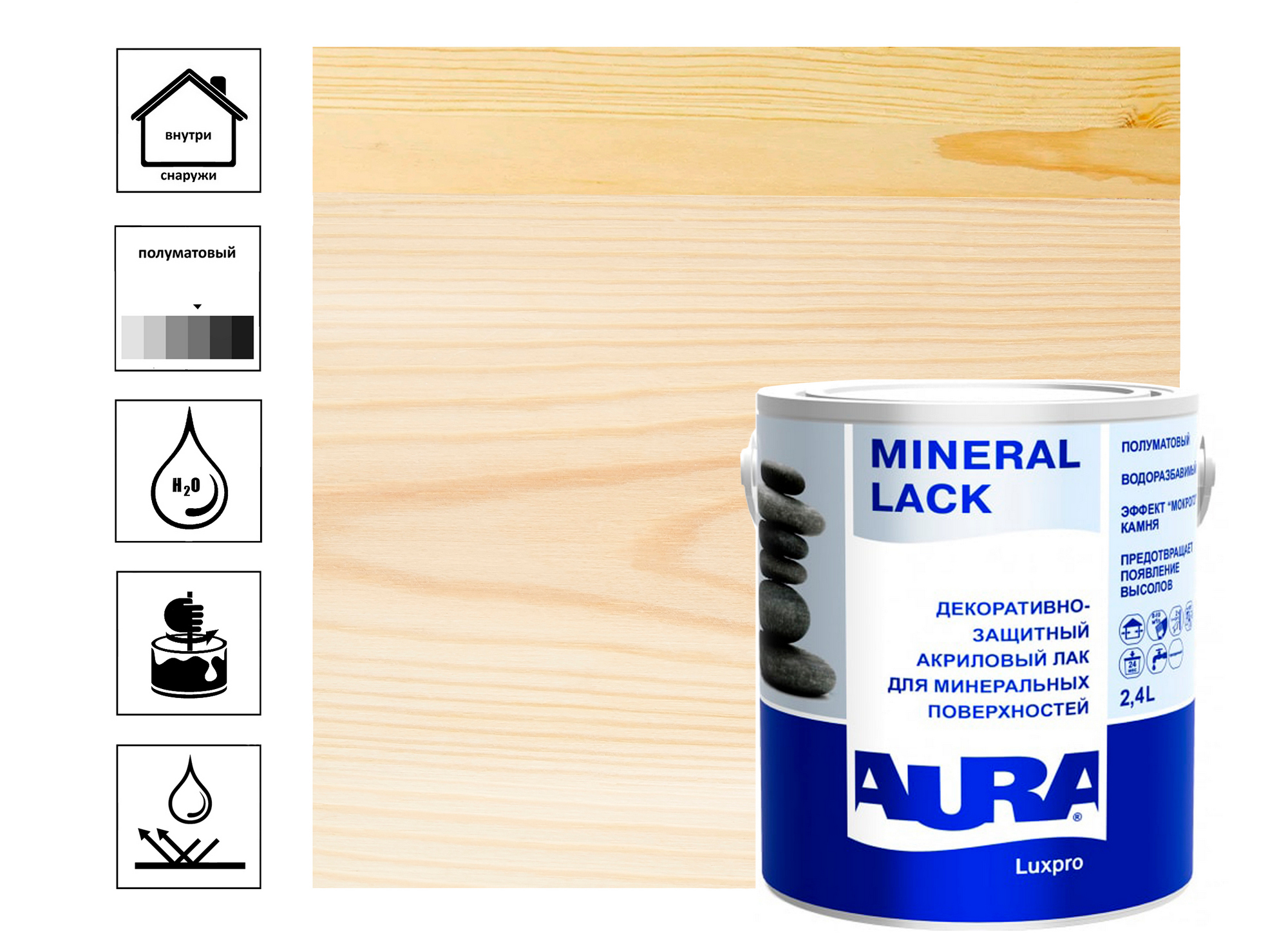 Лак AURA Mineral Lack 2,4л