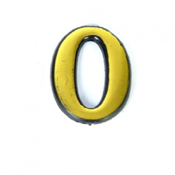 

Цифра "0" 50мм, пластик, клеящаяся, золото