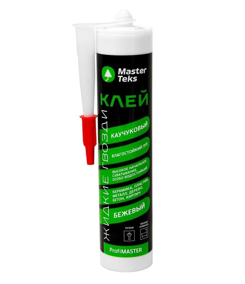 

Клей каучуковый Mastertex LN-915 влагостойкий, бежевый 0,4 кг