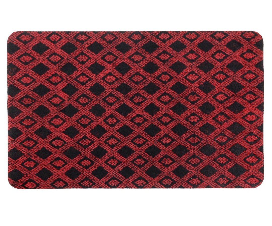 

Коврик SunStep "Fusion" 50х80 см, красный/черный