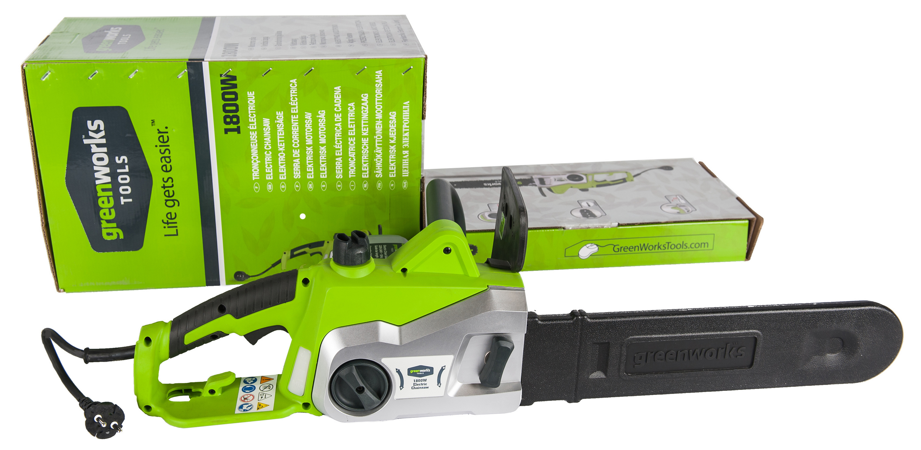 Пила цепная GreenWorks GCS1840 1800 Вт