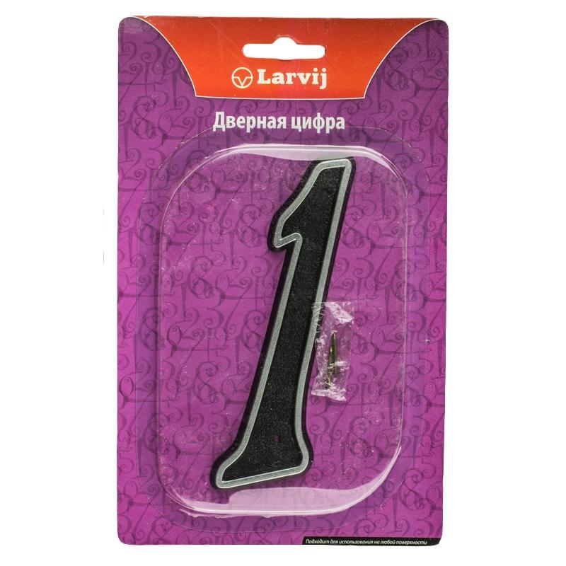 

Цифра 1 из пластика, с гвоздями, 150х80, серый матовый
