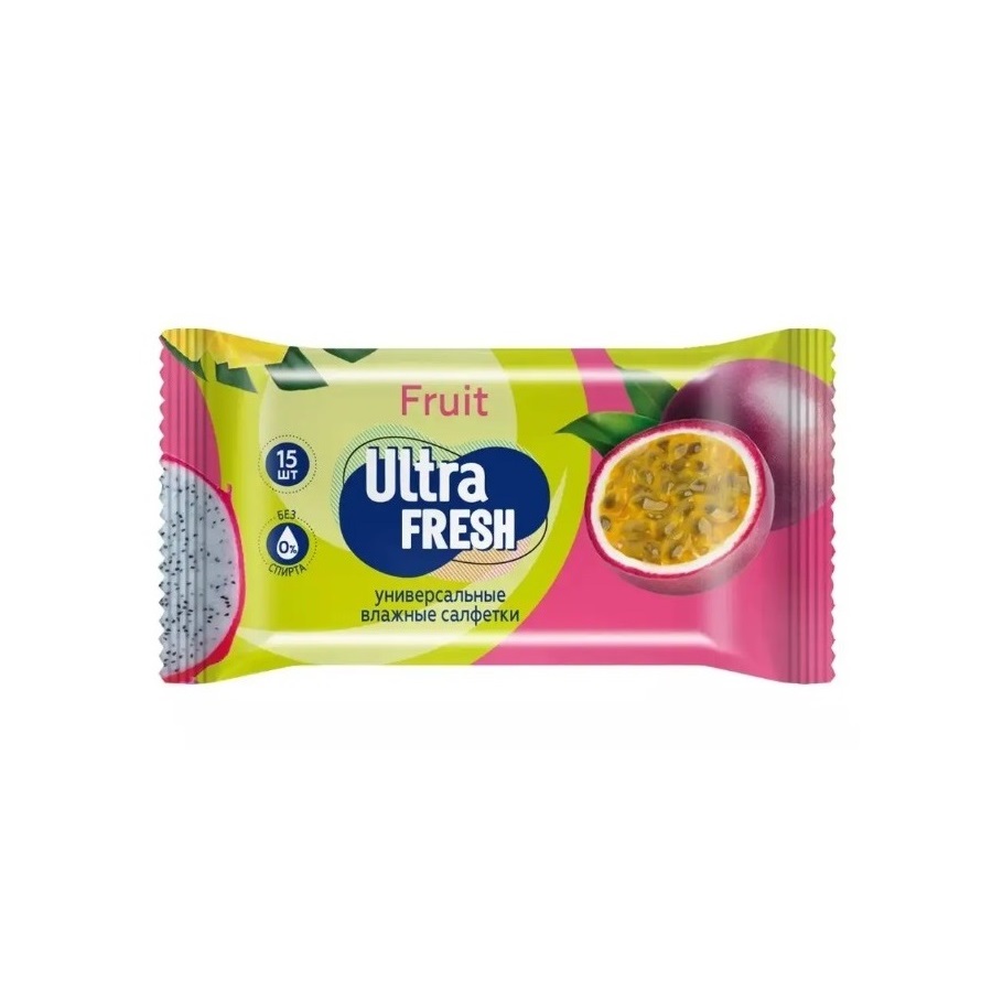 Влажные салфетки Ultra Fresh 15 шт в ассортименте