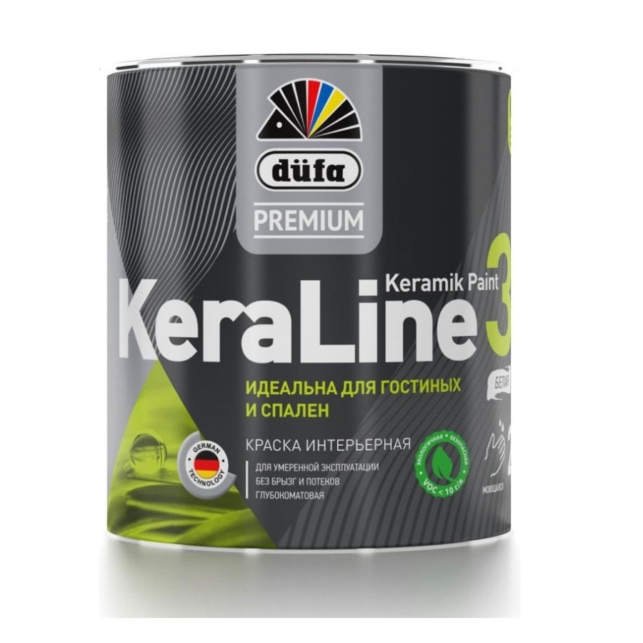 

Краска ВД "Dufa" KeraLine 3 база1 0,9л