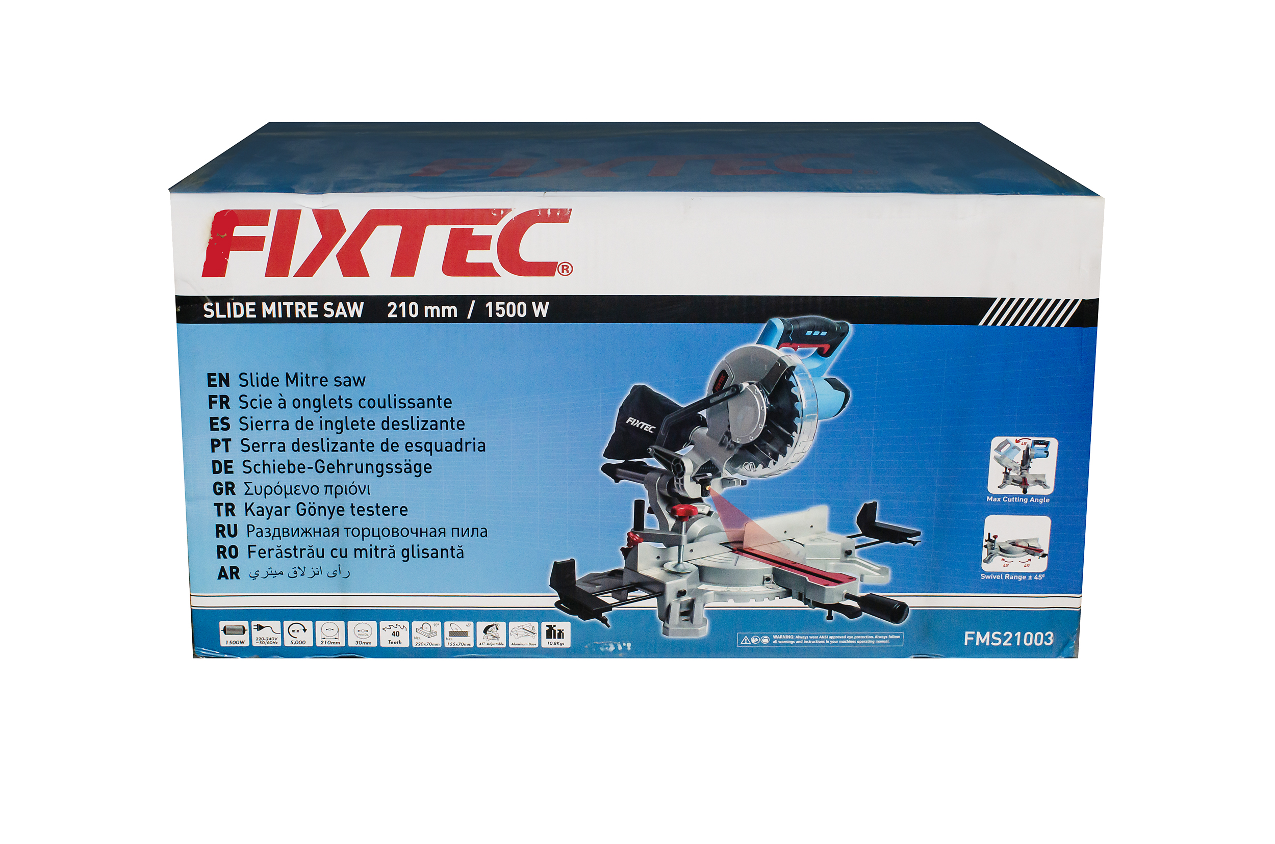 Пила торцовочная Fixtec FMS21003, 1500 Вт, 210мм