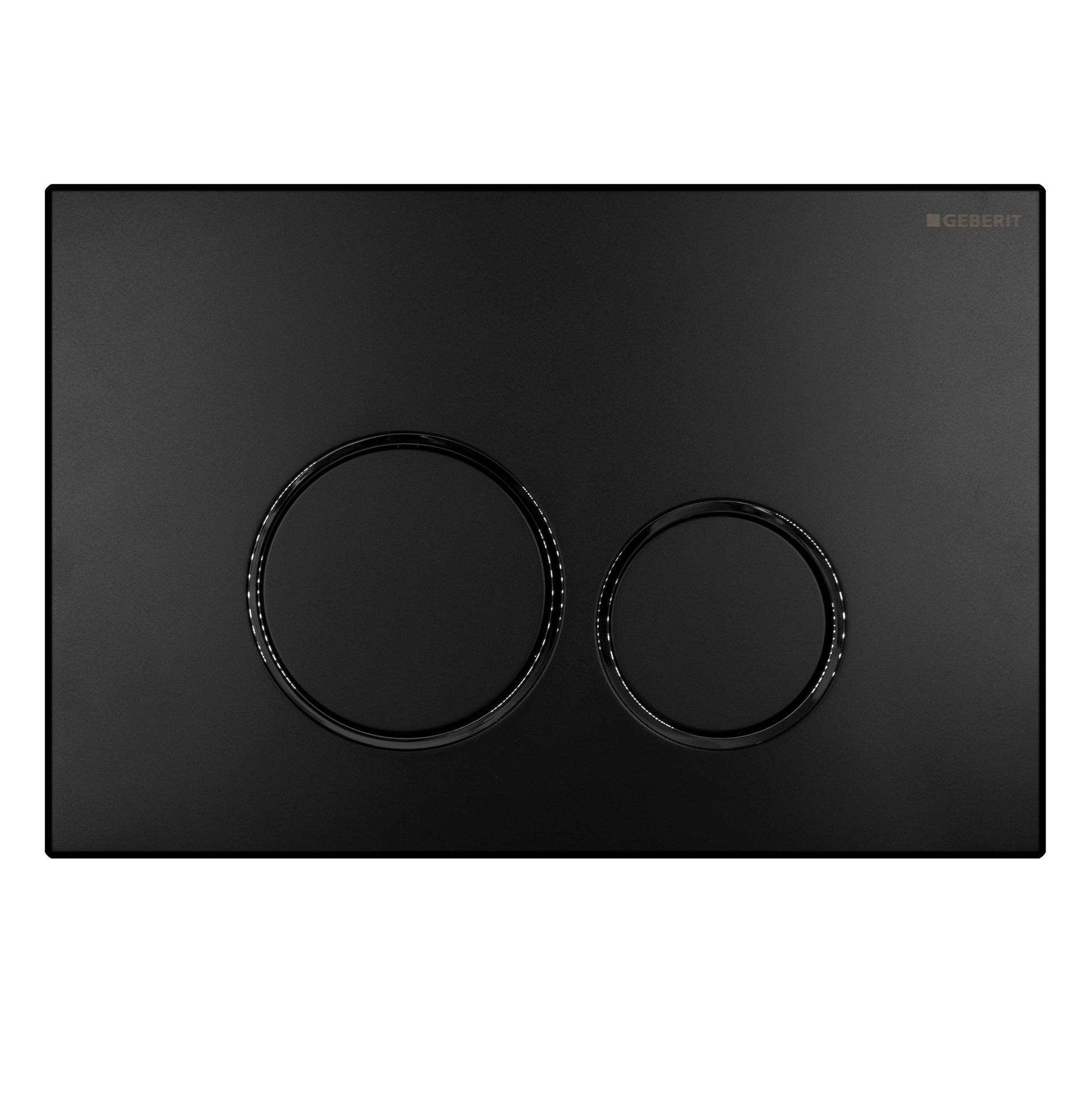 Кнопка слива  GEBERIT пневматическая для инсталляции, цвет черный матовый D003