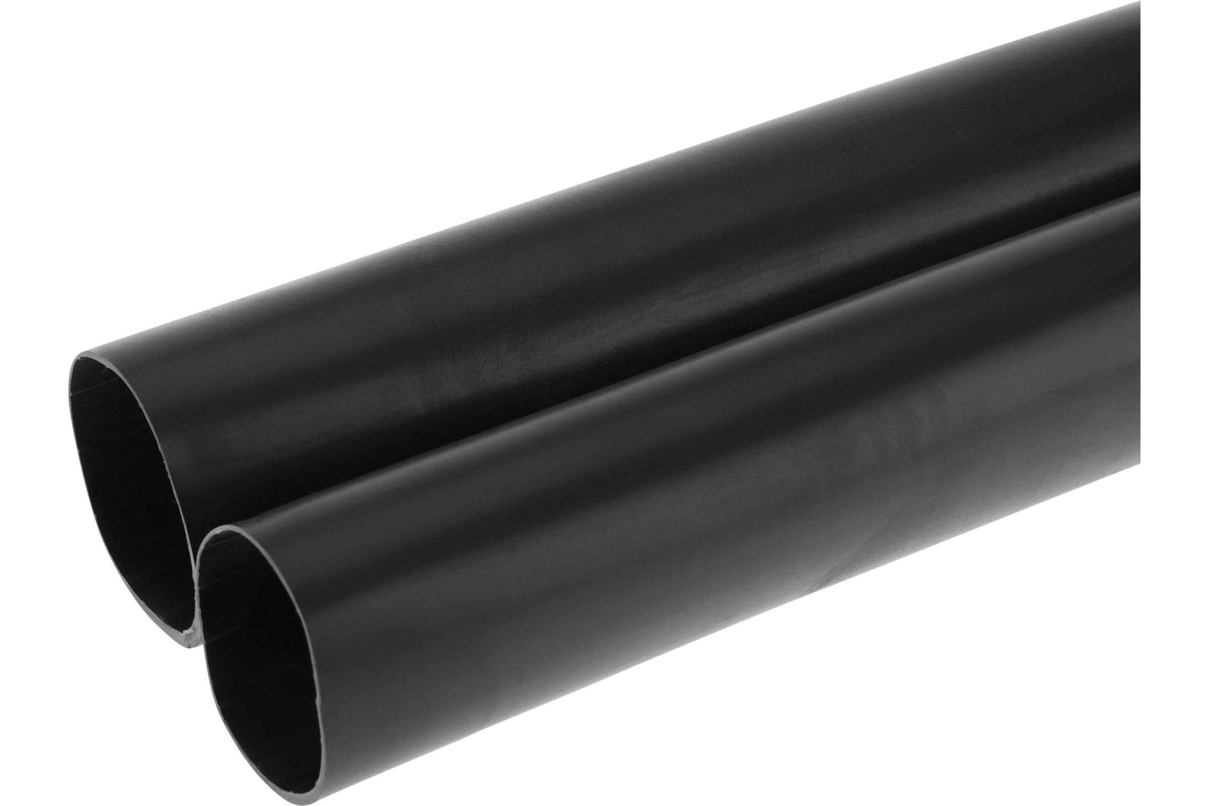 Термоусаживаемая трубка клеевая REXANT 70,0/12,0 мм, (6:1) черная, упаковка 2 шт. по 1 м