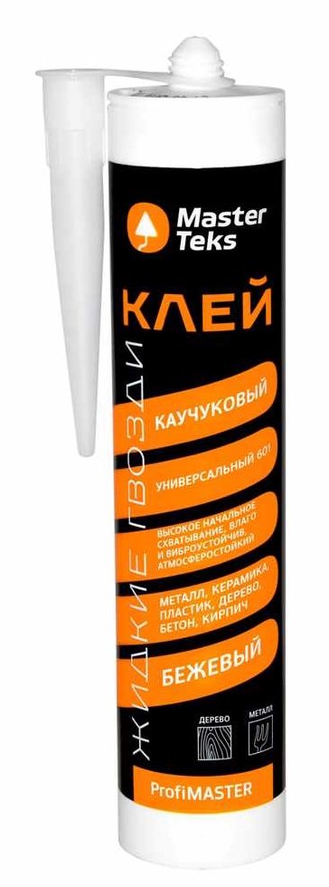 Клей каучуковый Mastertex LN-601 универсальный, бежевый 0,4 кг