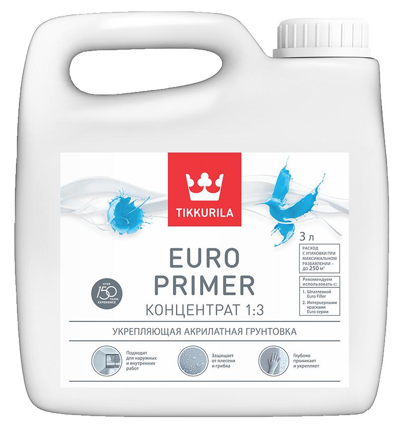 Грунтовка Tikkurila Euro Primer 3 л - фото 1