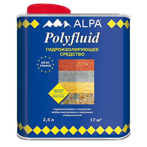 Гидроизоляция жидкая Alpa Polyfluid 2,5 л