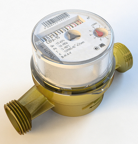 

Счетчик воды универсальный METER — 15 мм, без штуцеров