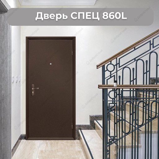 Дверь СПЕЦ 860R ИО антик медь