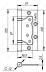 Петля универсальная без врезки 200-2B 100x2,5 BL (черный) 2шт