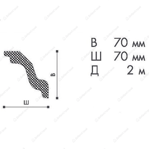 Профиль LX-72 70х70х2000мм