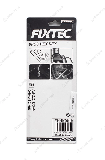 Набор шестигранных ключей Fixtec, 9 шт