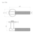 Ручка дверная Slim 139А старая бронза