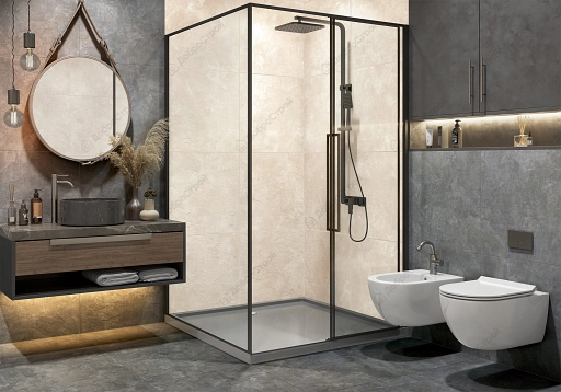 Керамический гранит AlmaCeramica Rocko Urban 600*600*9мм  GFU04URB07R sugar-эффект серый светлый